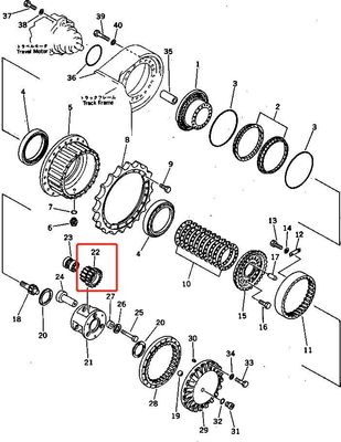 PC300-3 207-27-00040 دنده های سیاره ای 2072700040